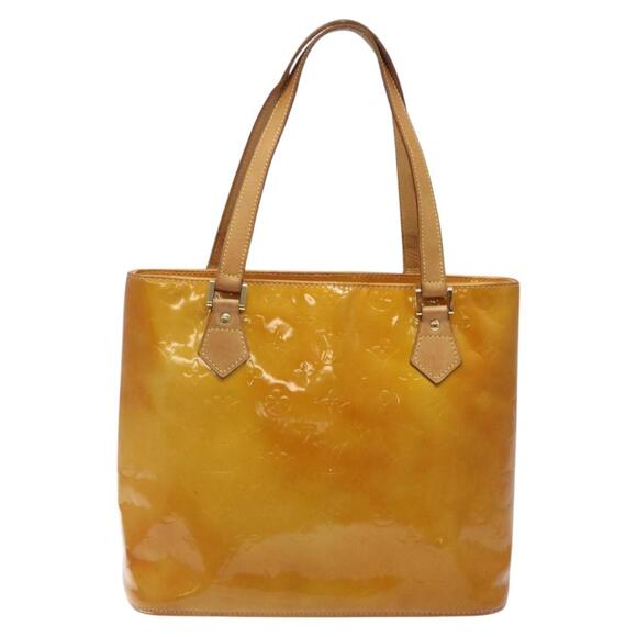 LOUIS VUITTON Monogram Vernis Houston Hand Bag Beige M91004 - Picture 13 of 16